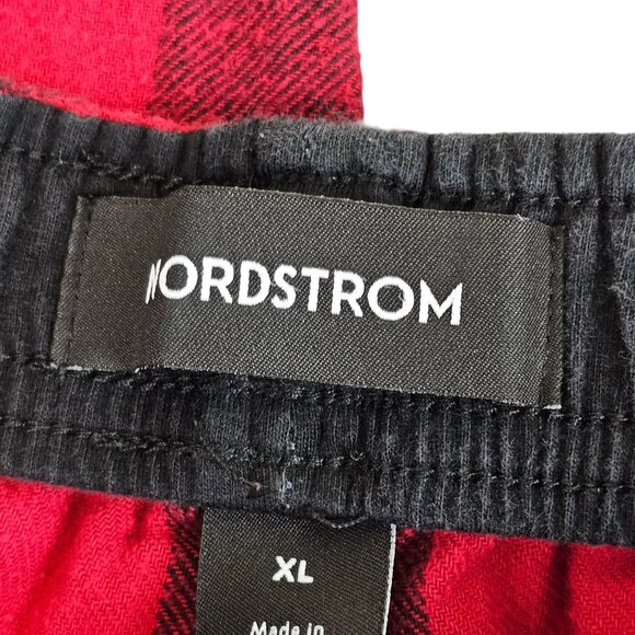 Nordstrom Mens XL Red/Black Plaid Comfy Lounge Sleepwear PJ Pants Stretch Waist - Picture 7 of 12